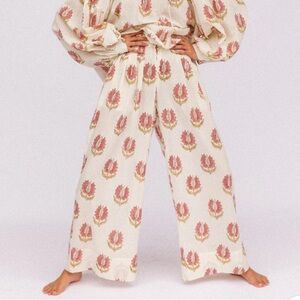 Daughters of India Ria Pants-Strawberry Cream